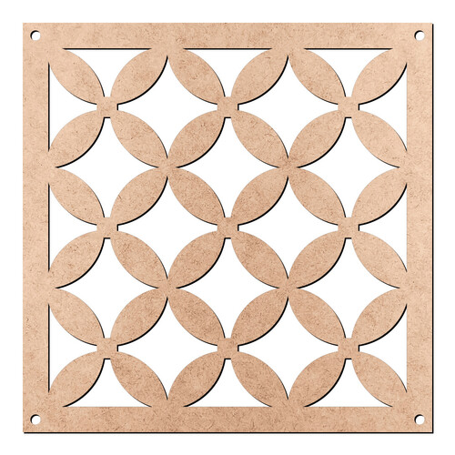 Recorte Placa Vazada Furos / MDF 3mm