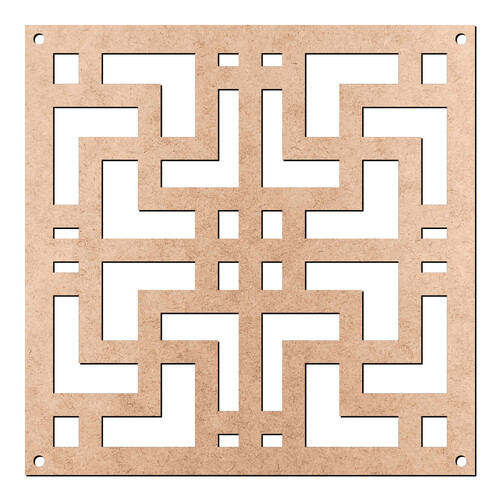 Recorte Placa Vazada Furos / MDF 3mm