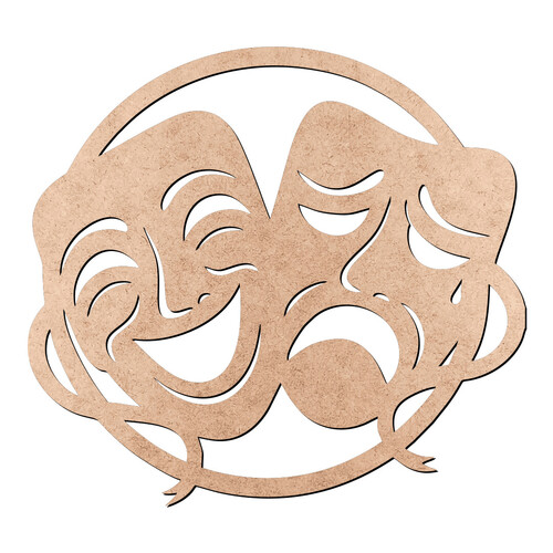 Recorte Máscaras Teatro / MDF 3mm