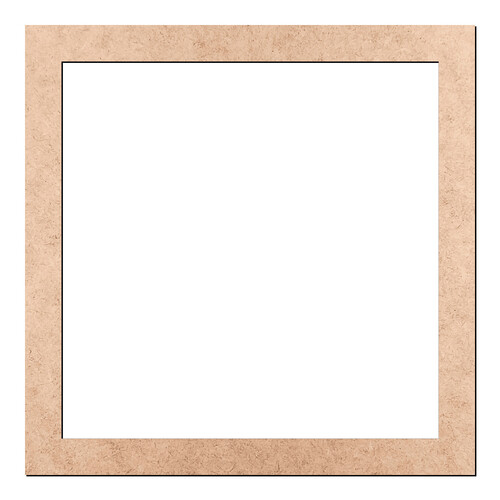 Recorte Moldura Quad 37 cm Borda 3 cm / MDF 3mm