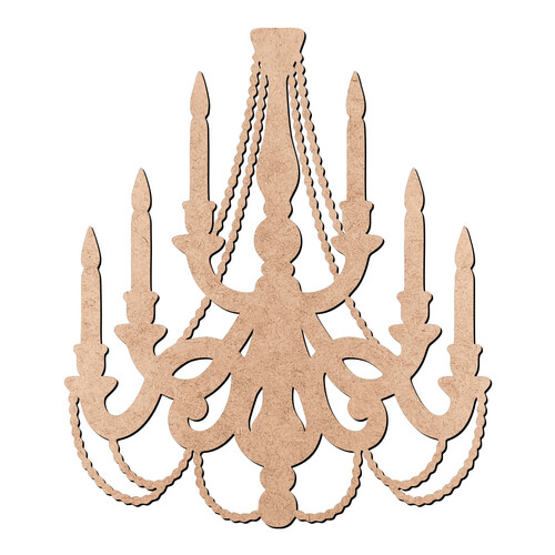 Recorte Lustre Velas / MDF 3mm