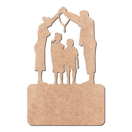 Recorte Placa Família Oração / MDF 3mm