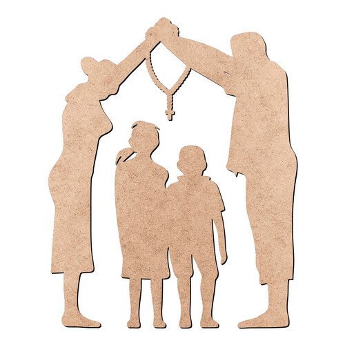 Recorte Família Oração Filhos / MDF 3mm