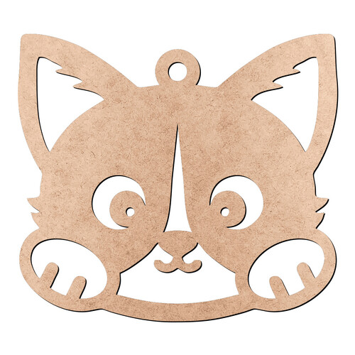 Recorte Gatinho Furinho / MDF 3mm