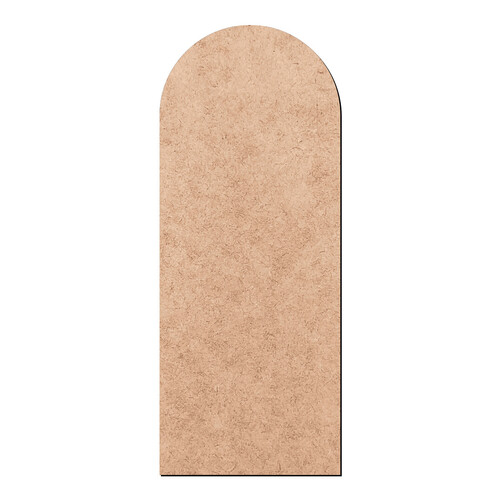 Recorte Placa Metade Arredondada / MDF 3mm