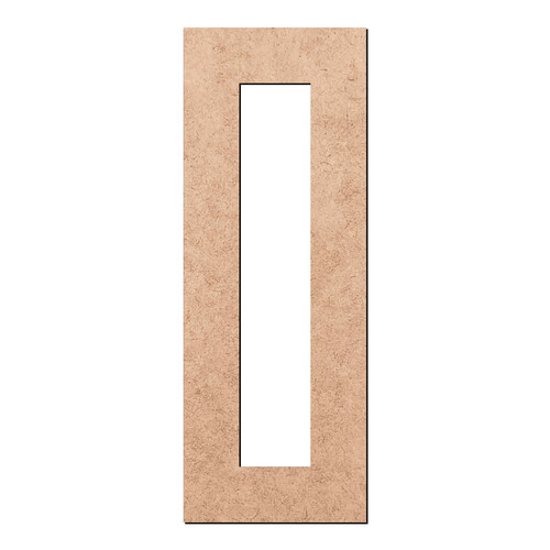 Recorte Moldura Ret 44,4 x 16,4 cm Borda 5 cm / MDF 3mm
