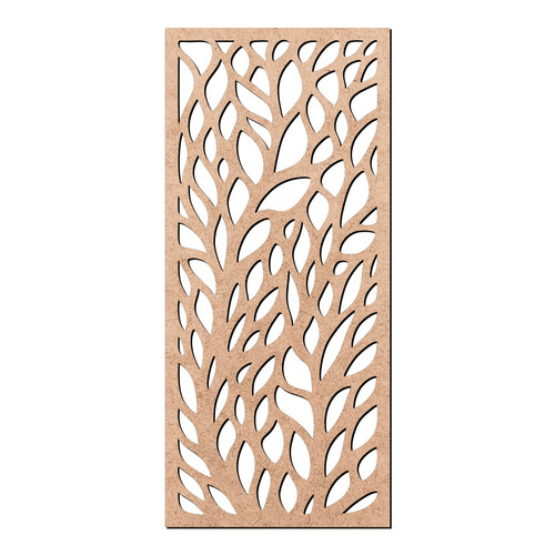 Recorte Placa Folhas Vazadas / MDF 3mm