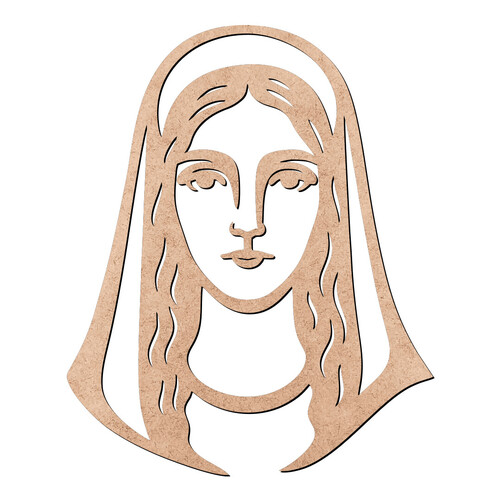 Recorte Maria de Nazaré / MDF 3mm