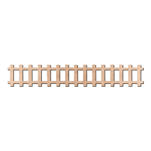 Recorte Trilhos Trem Reto / MDF 3mm