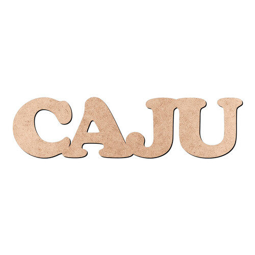 Recorte CAJU Cooper Black / MDF 3mm
