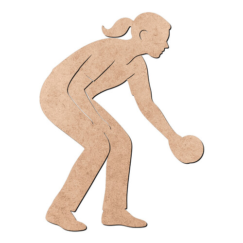 Recorte Jogadora de Bocha / MDF 3mm