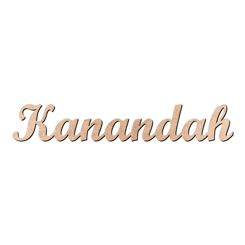 Recorte Kanandah Script Mt Std / MDF 3mm