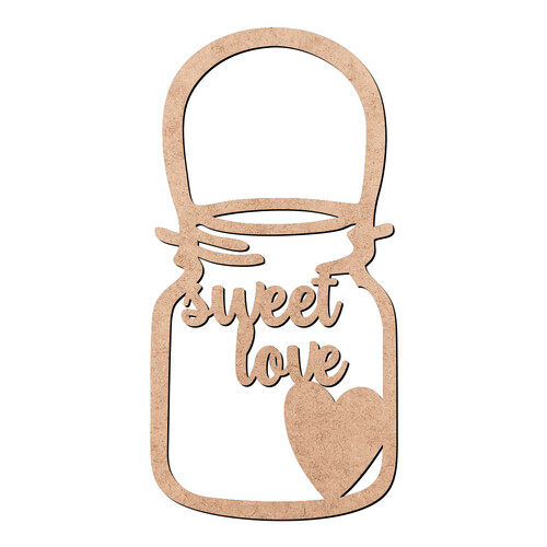 Recorte Pote Sweet Love / MDF 3mm