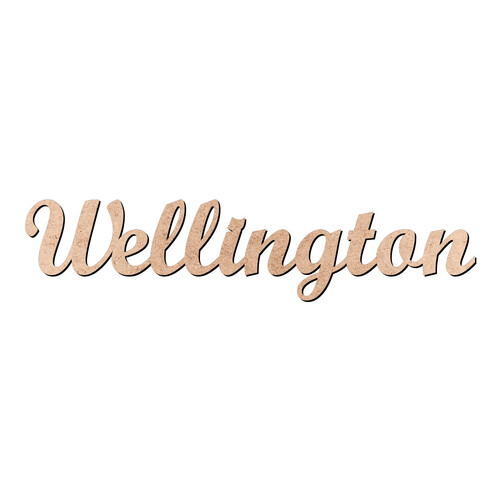 Recorte Wellington Script Mt Std / MDF 3mm