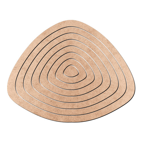 Recorte Gabarito Anéis Irregular / MDF 3mm