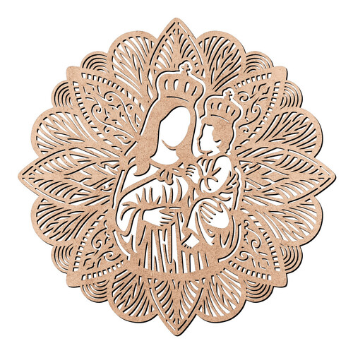 Recorte Mandala Nsra Menino Jesus / MDF 3mm