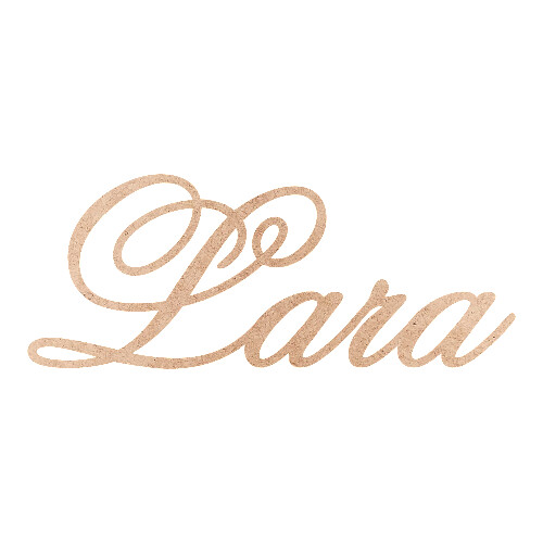 Recorte Lara Old Script / MDF 3mm