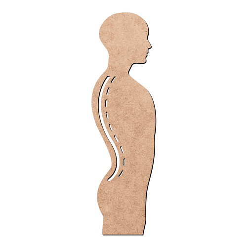 Recorte Humano Coluna / MDF 3mm