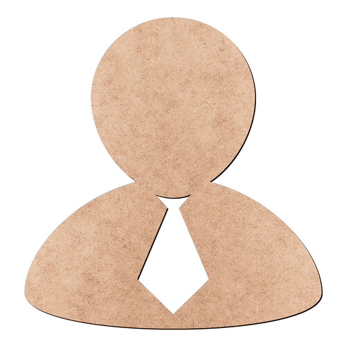 Recorte Boneco Gravata / MDF 3mm