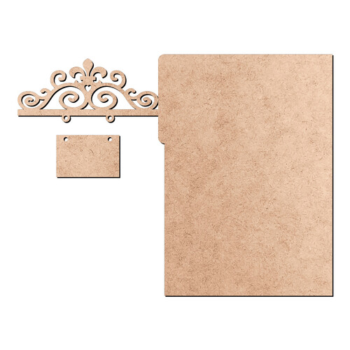 Recorte Placa Divisor Livro / MDF 3mm