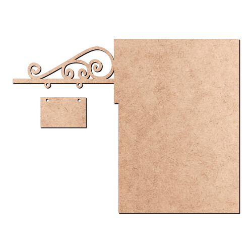 Recorte Placa Divisor Livro / MDF 3mm