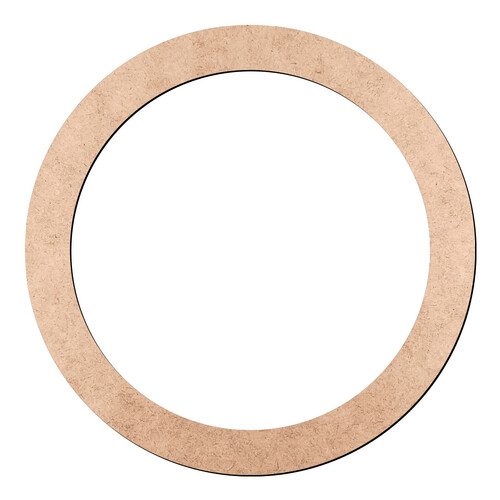 Recorte Moldura Cir 3 cm Borda 0,3 cm / MDF 3mm