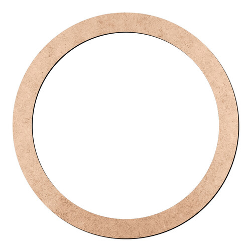 Recorte Moldura Cir 3,5 cm Borda 0,3 cm / MDF 3mm