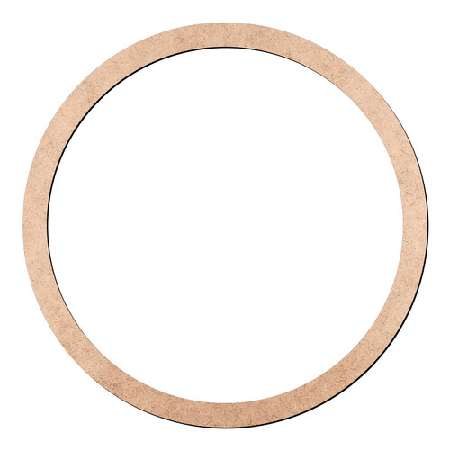 Recorte Moldura Cir 25 cm Borda 1,5 cm / MDF 3mm