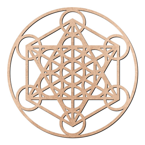 Recorte Cubo de Metatron / MDF 3mm