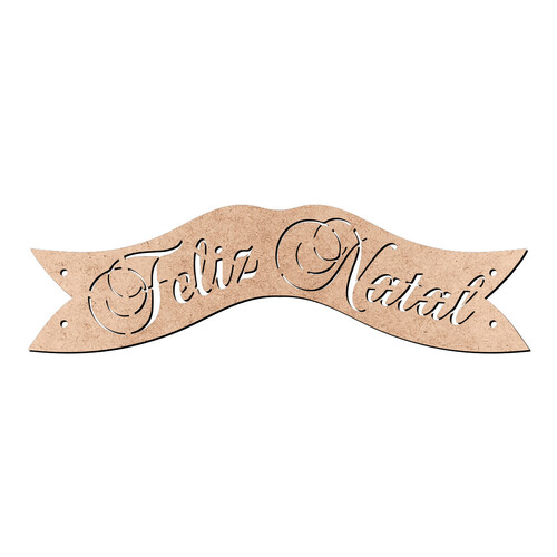 Recorte Plaquinha Feliz Natal / MDF 3mm