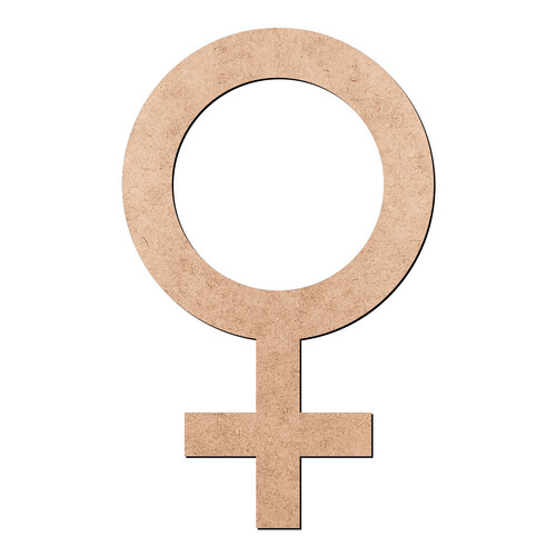 Recorte Símbolo Feminino / MDF 3mm