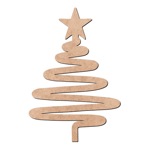 Recorte Pinheiro Estrela / MDF 3mm