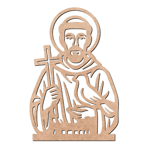 Recorte São Francisco de Assis / MDF 3mm