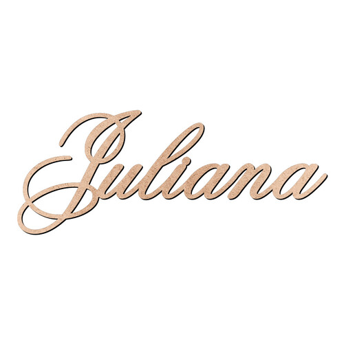 Recorte Juliana Old Script / MDF 3mm