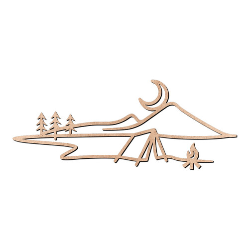 Recorte Paisagem Campo / MDF 3mm