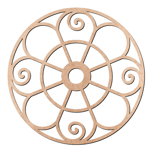 Recorte Mandala Arabescos / MDF 3mm