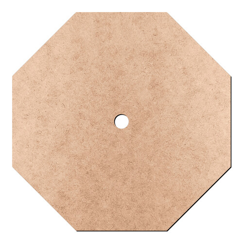 Recorte Placa Octogonal Furinho / MDF 3mm