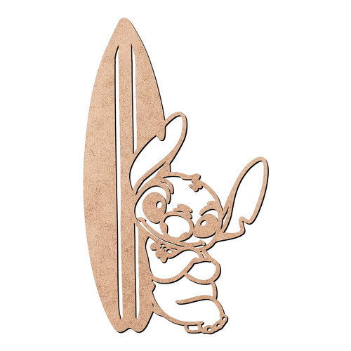 Recorte Stitch Surfista / MDF 3mm