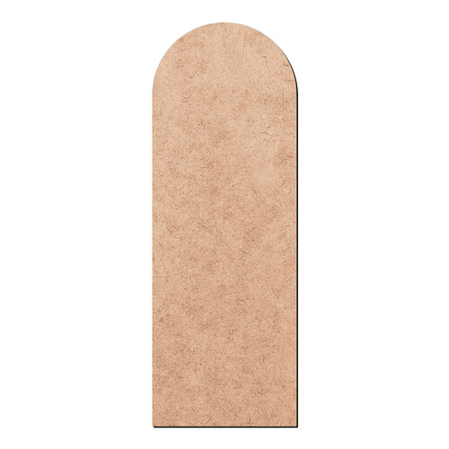 Recorte Placa Metade Arredondada / MDF 3mm