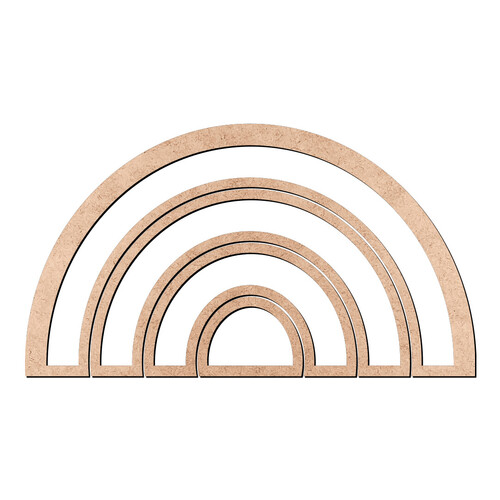 Recorte Arco-íris Contornos / MDF 3mm