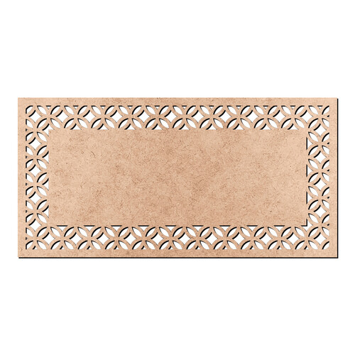Recorte Placa Ret Borda Vazada / MDF 3mm