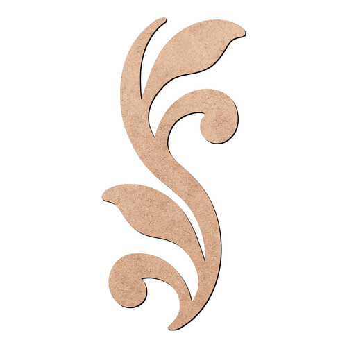 Recorte Arabesco Folhas / MDF 3mm