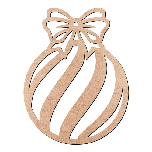 Recorte Enfeite Bola Natal / MDF 3mm