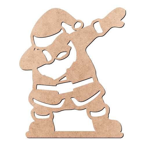Recorte Papai Noel Dançando / MDF 3mm