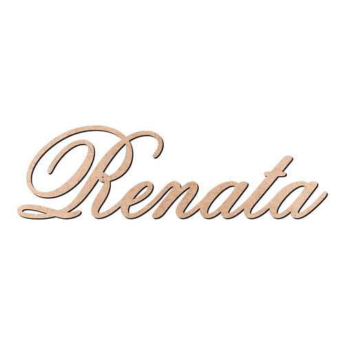Recorte Renata Old Script / MDF 3mm