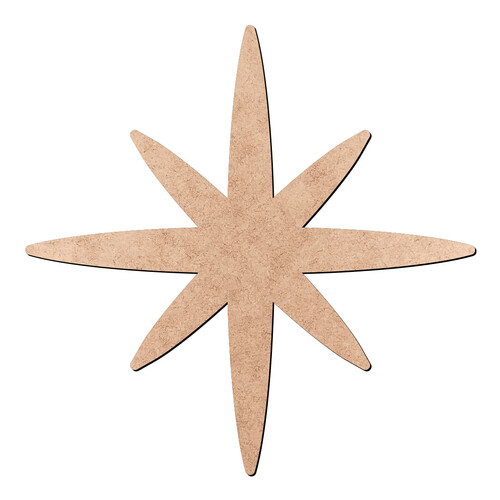 Recorte Estrela de Belém / MDF 3mm