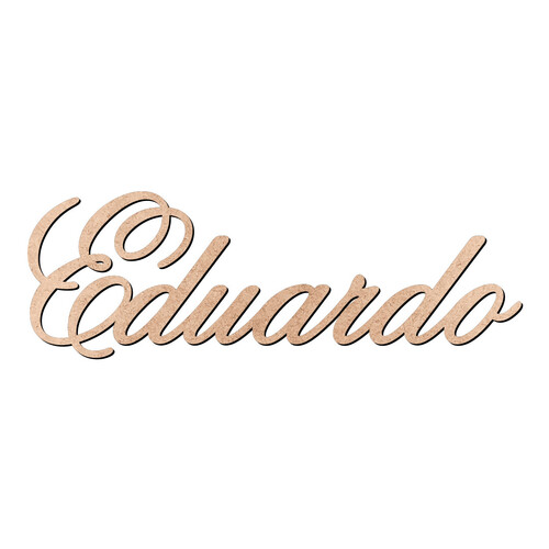 Recorte Eduardo Old Script / MDF 3mm