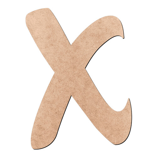 Recorte Letra x Disney / MDF 3mm