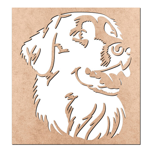 Recorte Placa Cachorro Vazado / MDF 3mm