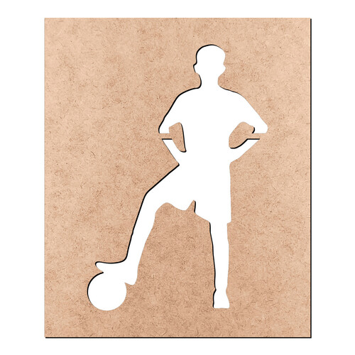 Recorte Placa Jogador Vazado / MDF 3mm